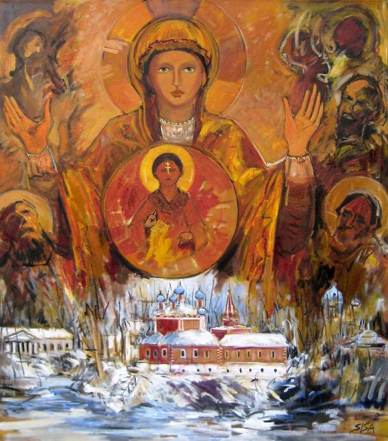 KLANG DER ORTHODOXIE, ÖL auf Leinen, 150 x 130 cm